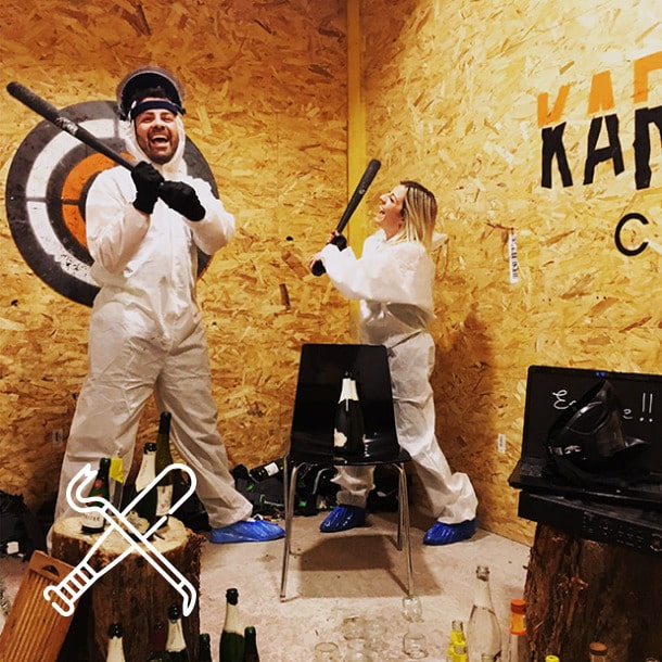 Une séance de démolition en couple à Toulouse chez Karnage Club